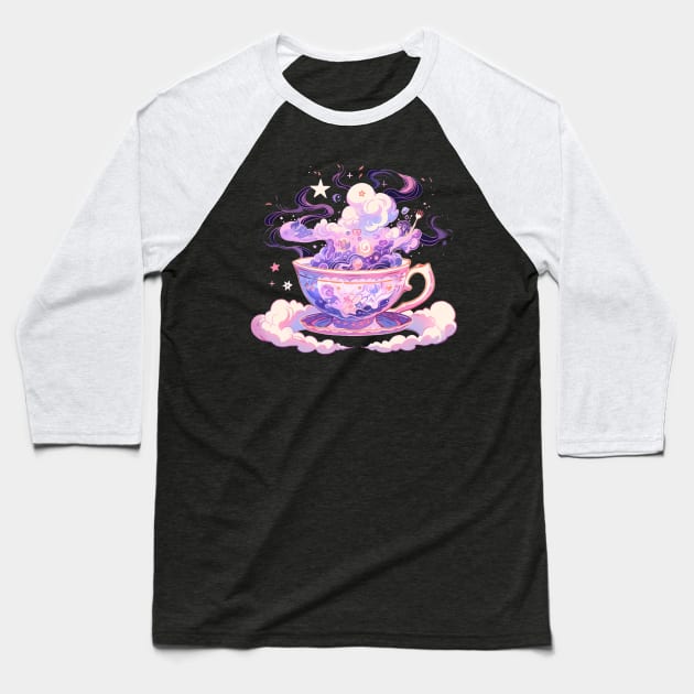 Galaxy Tea Baseball T-Shirt by DarkSideRunners